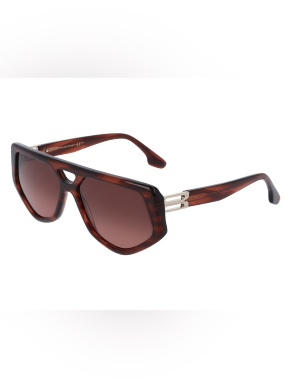 Victoria Beckham Made in Italy Brown Bridge Sunglasses NWT - Picture 6 of 6